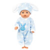 Q18 002 Polka Dot Blue Rabbit