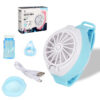 Bubble fan watch blue