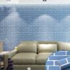 Blue brick pattern