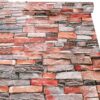 Red gray brick