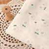 White Flower Cluster Linen