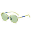 Transparent yellow frame green