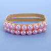 Apricot bottom pink beads