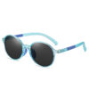 Transparent blue frame gray pi